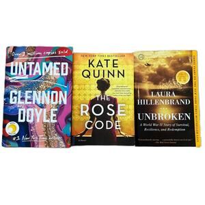Best seller book lot Untamed the Rose Code and Unbroken